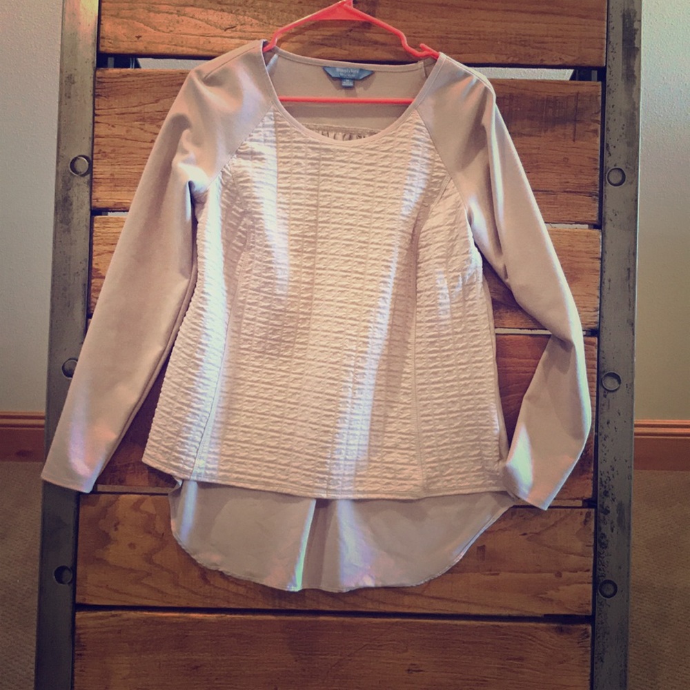 Blush long sleeve shirt